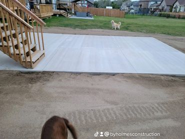 Concrete pad