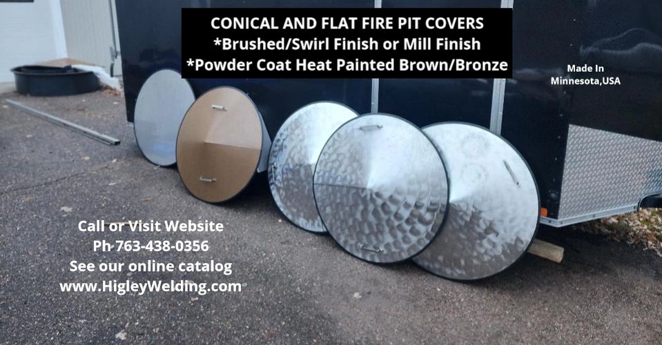 Conical Shape & Flat cover lids tops.