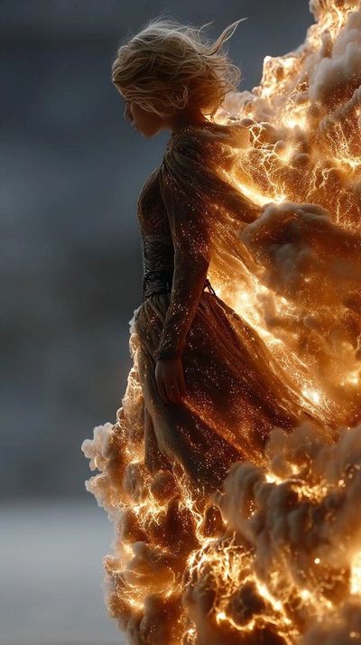 Glorious Angelic Woman on Fire with The Anointing
