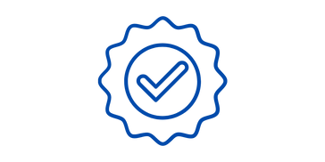 Blue convenient location icon