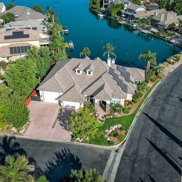 Aerial view of residential home.
