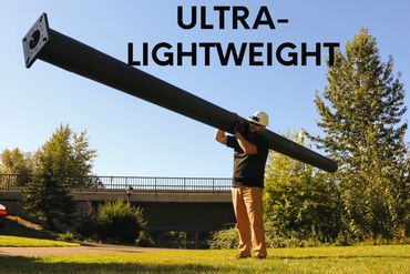 EasyStreet composite small cell poles are 1/10 the weight of steel