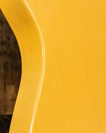 Heritage NOS Butterscotch Blonde on a Telecaster Body. Close Up.
