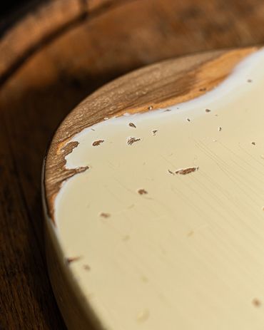 Relic'd Olympic White Tomcat with Heavy Aging & Distressing. Closr Up Shot.