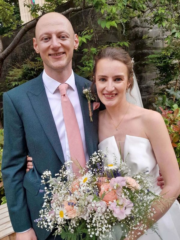 Southville Celebrant-led wedding ceremony. Bride and groom at St Georges, Brandon Hill Bristol.
