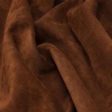Suede leather colour saddle brown
