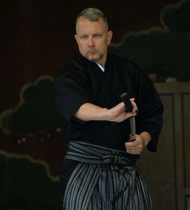 David Dufresne at Yasakuni Jinja Shrine dedication ceremony in Tokyo, Japan.
