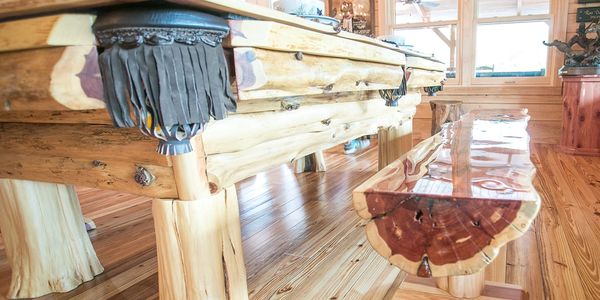 Custom pool table in florida
Cedar pool table