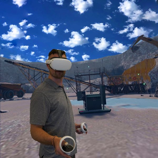 Player actually in virtual reality training