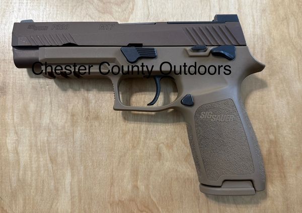 *PREOWNED IN-STORE* SIG SAUER P320 9MM 5" 10rd M17 Coyote Thumb safety