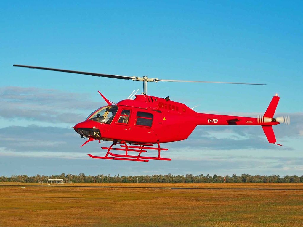 Red Bell 206 Jetranger helicopter | Precision Helicopters. Available for Hire for Scenic flights