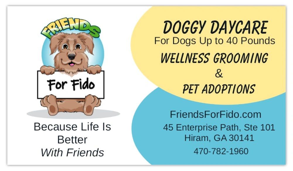 Friends for Fido - Doggy Daycare Business Card