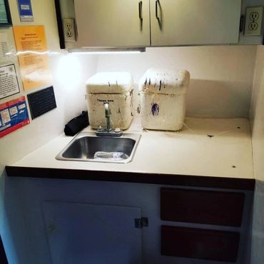 Inside the cabin of the Hard Charger