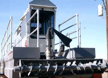 Picture of hydraulic dredging machine