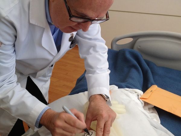 Donato Perez Garcial MD., always at patent bedside to supervise the treatment.