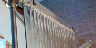 Acercamiento de muro de agua