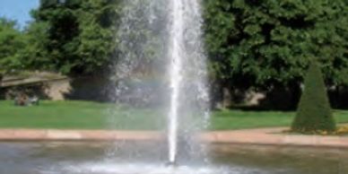 Fuente con boquilla Géiser