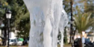 Fuente con boquilla con chorros de Nieve