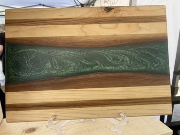 Emerald Epoxy Cutting Board