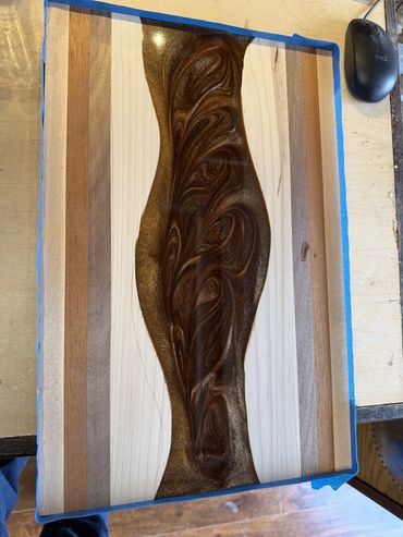 All epoxy boards are epoxy on one side, standard cutting surface on the other.