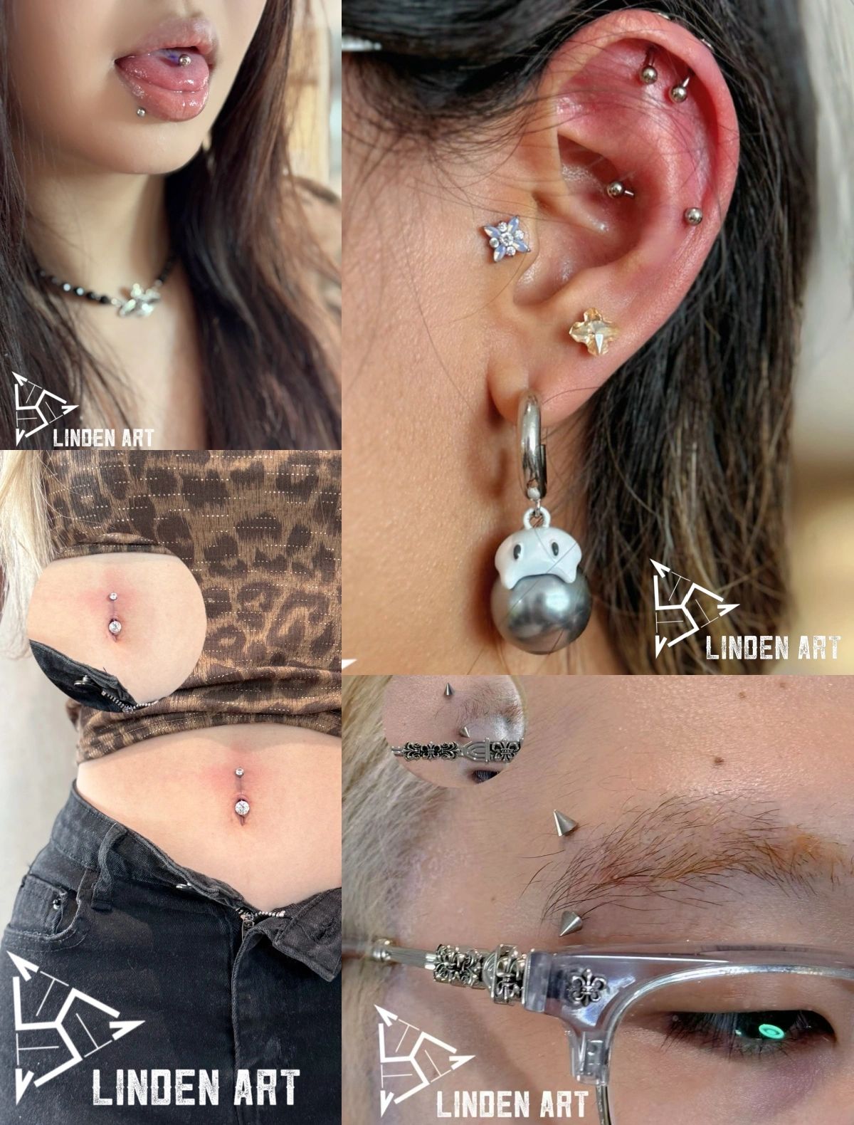 Partial Piercing potfolio at Linden Art