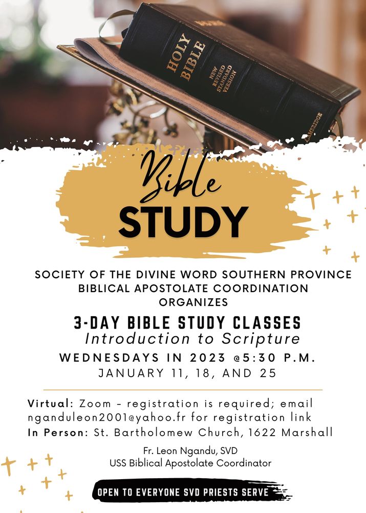 , Bible, Fr. Leon Ngandu, SVD