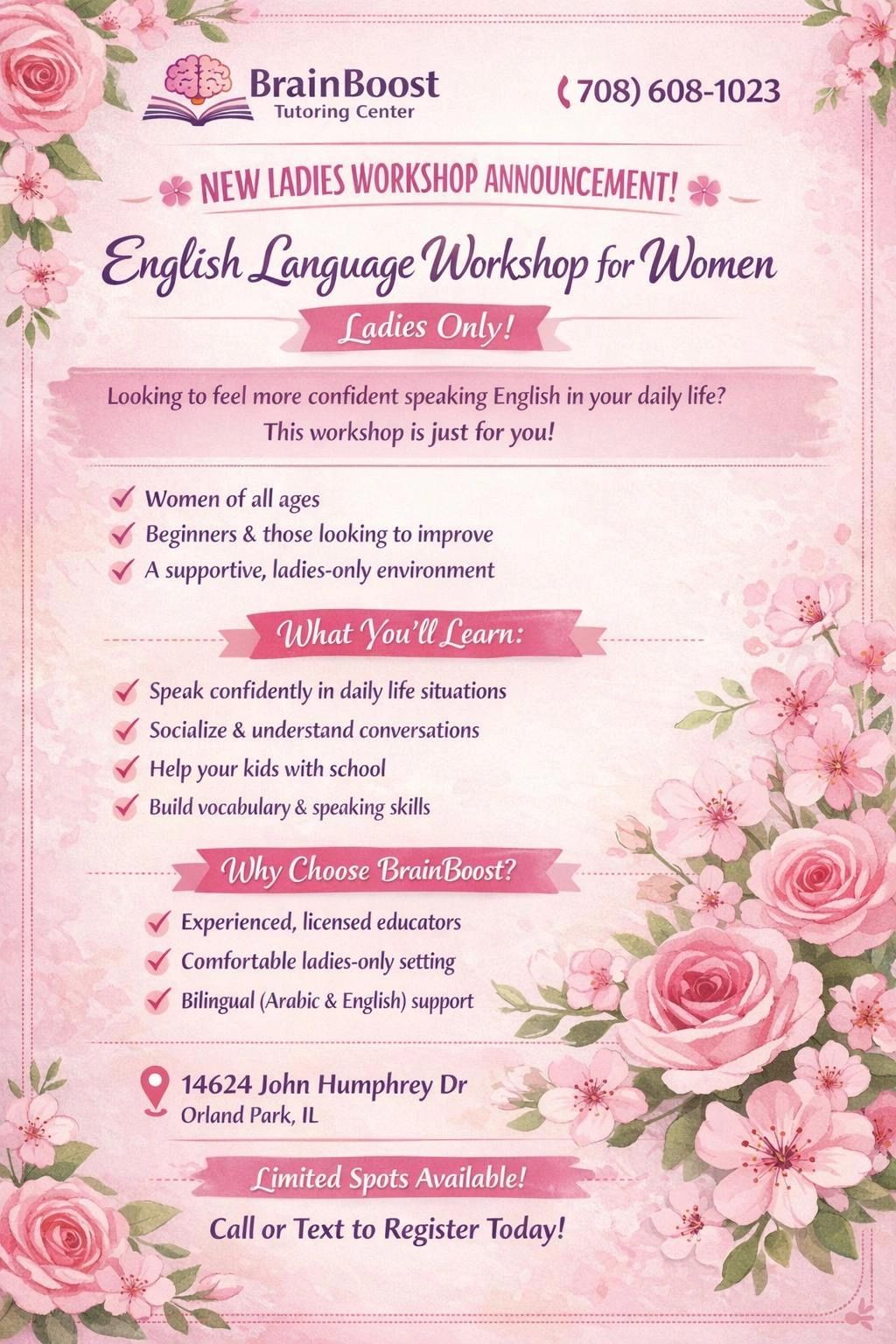English Language Workshop for Ladies