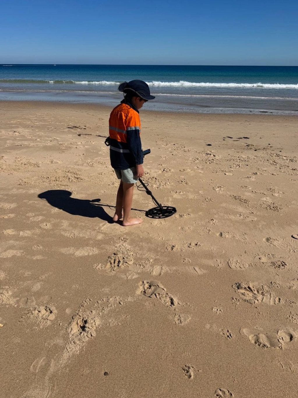Edgar at the beach