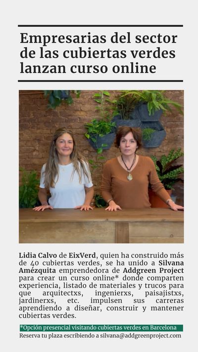 curso techos verdes