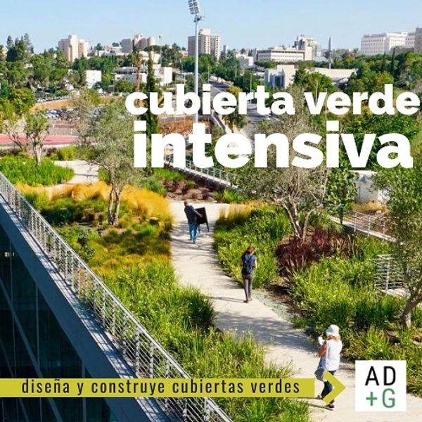 cubierta verde intensiva