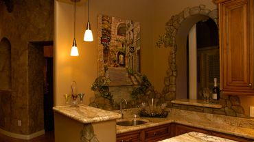 Picture of a modern kitchen in a luxury home