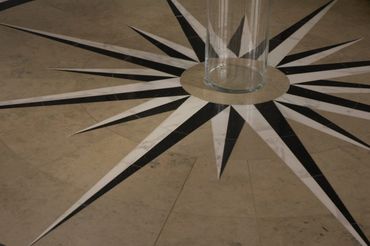 Luxury marble star sign seamless pattern