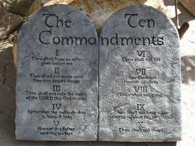 Ten Commandments tablets