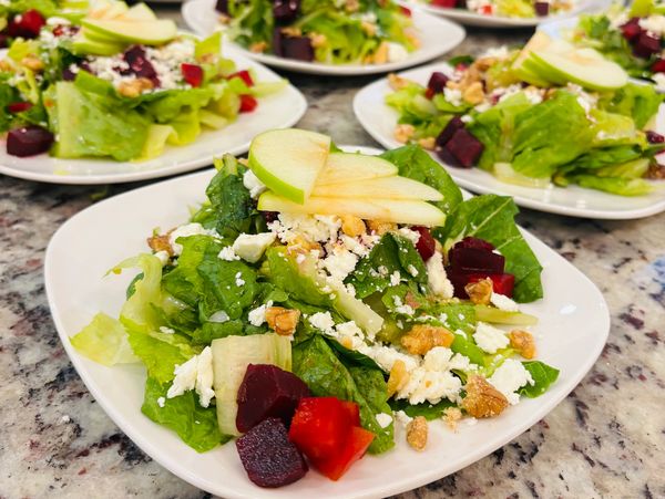Chef Zaatovn's Ultimate Fall Salad
Red and Yellow Roasted Beets, walnuts, goat cheese, green apples
