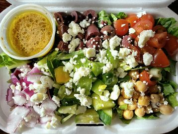 The Greek salad