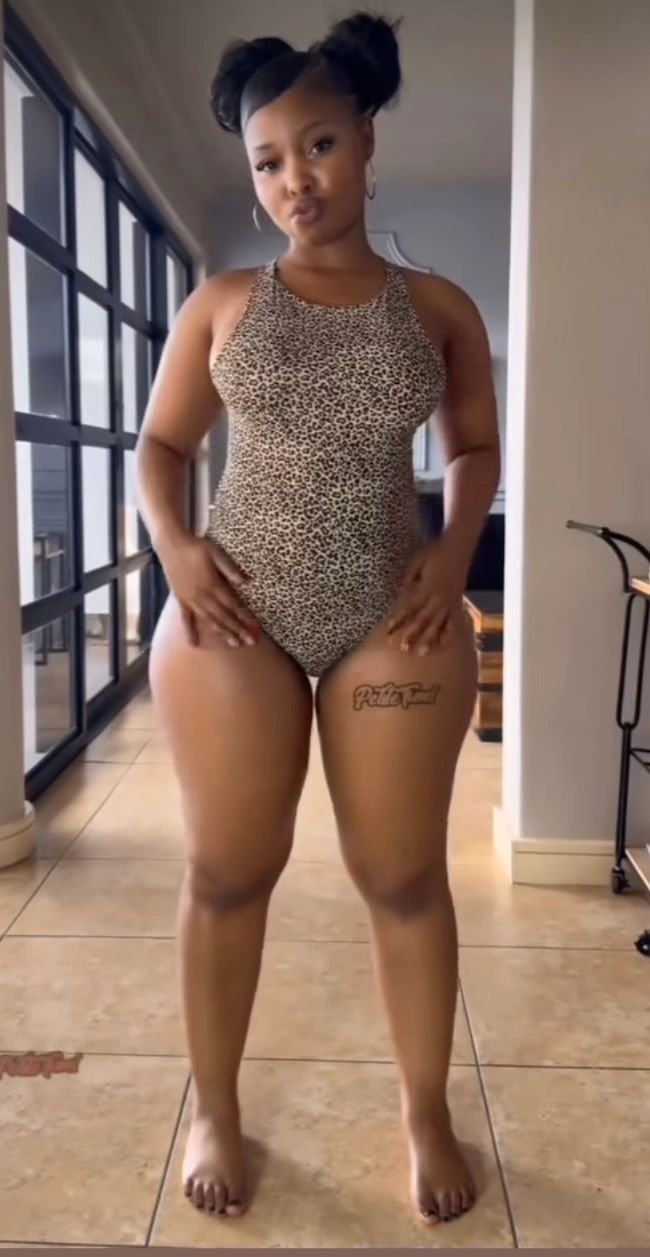 Nokwanda posing in bathing suit