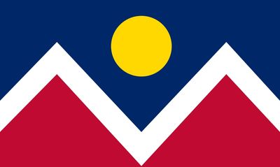 The official Denver, Colorado flag.