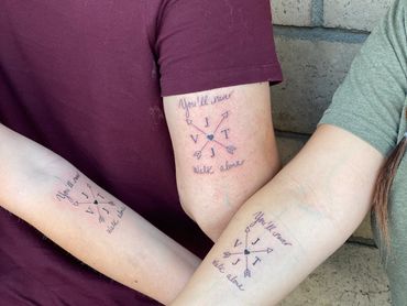 siblings matching tattoo ideas