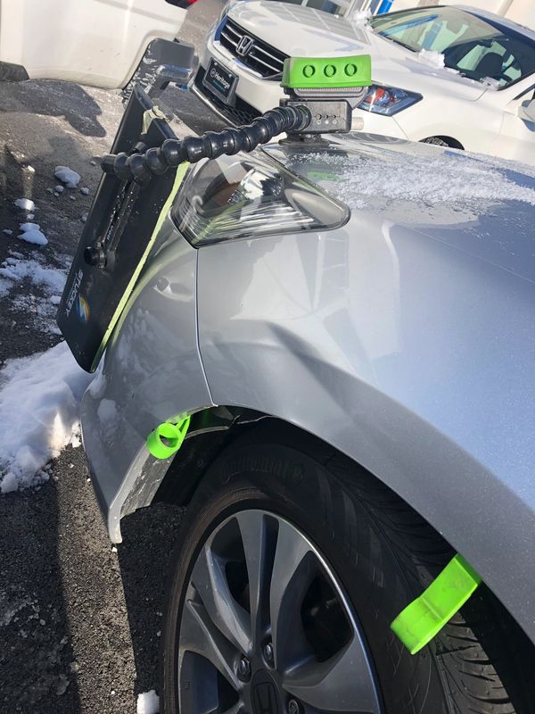 PDR paintless dent repair car vehcile dent fix before and after