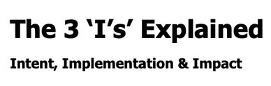 The three I's explained, intent, implementation and impact