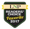 LNP Readers' Choice Favorite 2017 award logo.