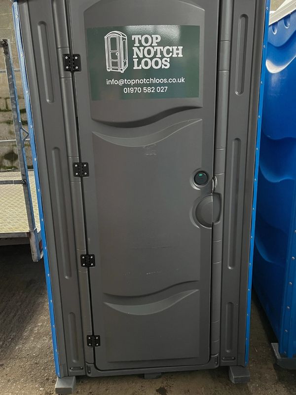 A single portable toilet for Construction site hire mid wales