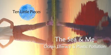 superhero water reflection the sea & me ocean literacy education plastic pollution early learners