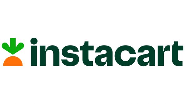 Instacart logo with green and orange elements.