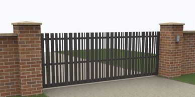 Bespoke aluminium gate The Surrey - Electric driveway gates Gloucestershire & Bristol and Oxford