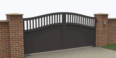 Bespoke aluminium gate The Henley - Electric driveway gates Gloucestershire & Bristol and Oxford