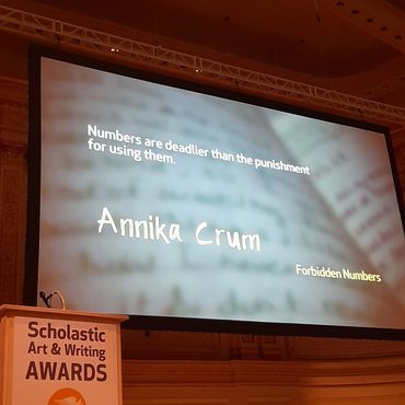 Annika Crum, Forbidden Numbers at Scholastic Art & Writing Awards