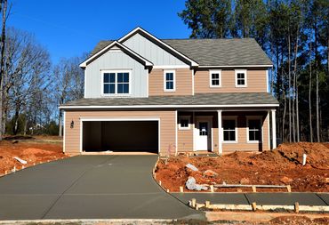 New driveway after a new build.