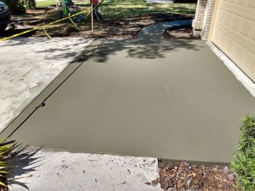 Concrete repair for driveway in Bradenton, Florida.