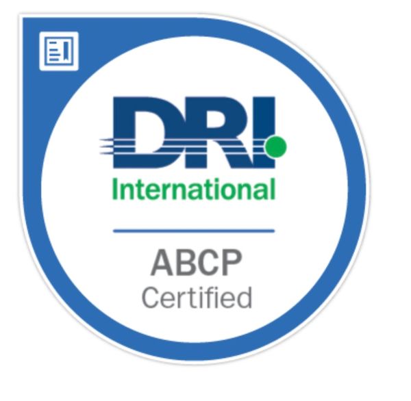 Logo de certificación ABCP de DRI International.
